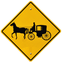 Horse and Buggy Road Sign