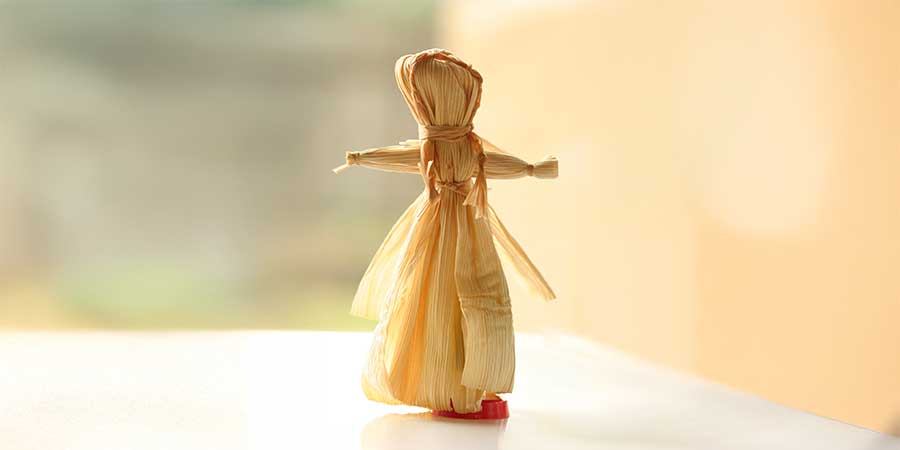 Corn husk doll